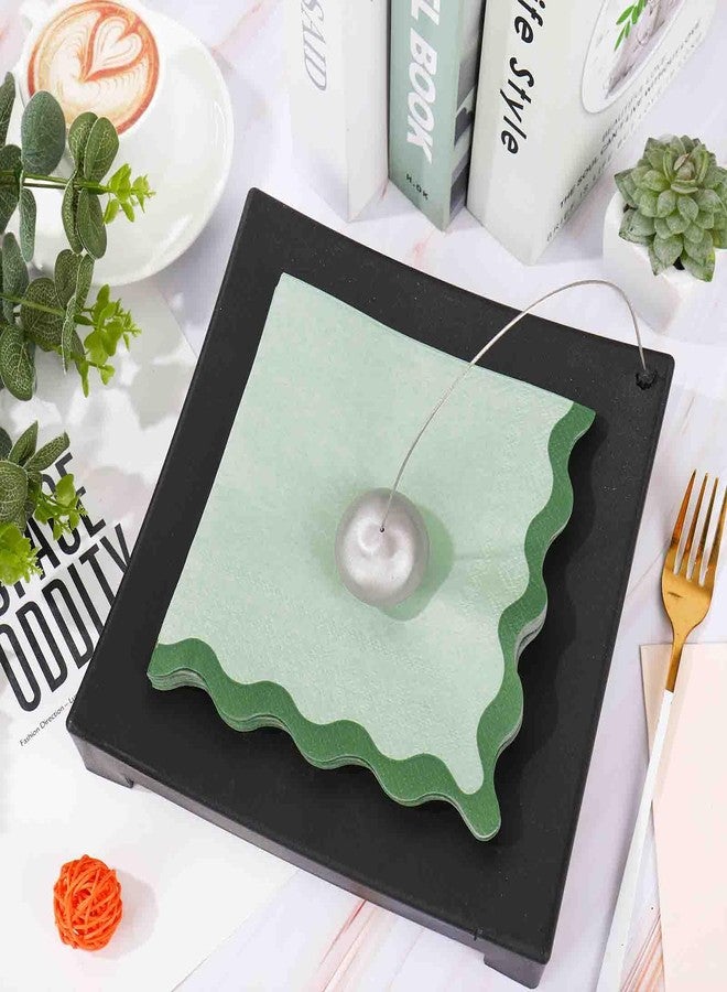 وولاين مجموعة مناديل غداء ورقية مزخرفة من والين، 100 قطعة، للاستخدام مرة واحدة، ألوان: أزرق، برتقالي، وردي، أخضر، مناسبة للحلويات والعشاء، مثالية لحفلات الزفاف وحفلات استقبال المولود. - Image 4